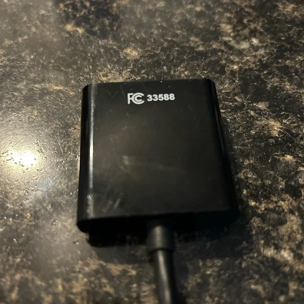 GE Black HDMI to VGA Adapter 33588